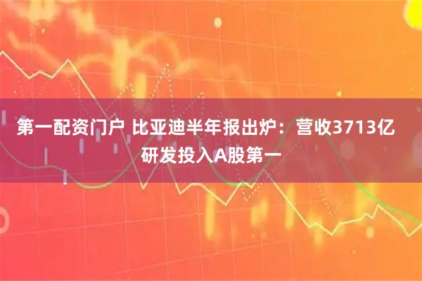 第一配资门户 比亚迪半年报出炉：营收3713亿  研发投入A股第一